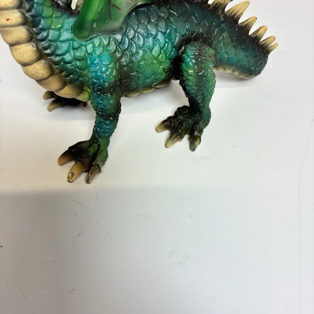 2003 Mythical Green Dragon Figure by Schleich World of Knights 5.5